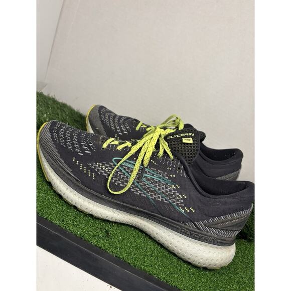 Brooks Glycerin 19 Running Shoes Mens 11 D Black Green Sneakers 1103561D050 - Picture 1 of 7